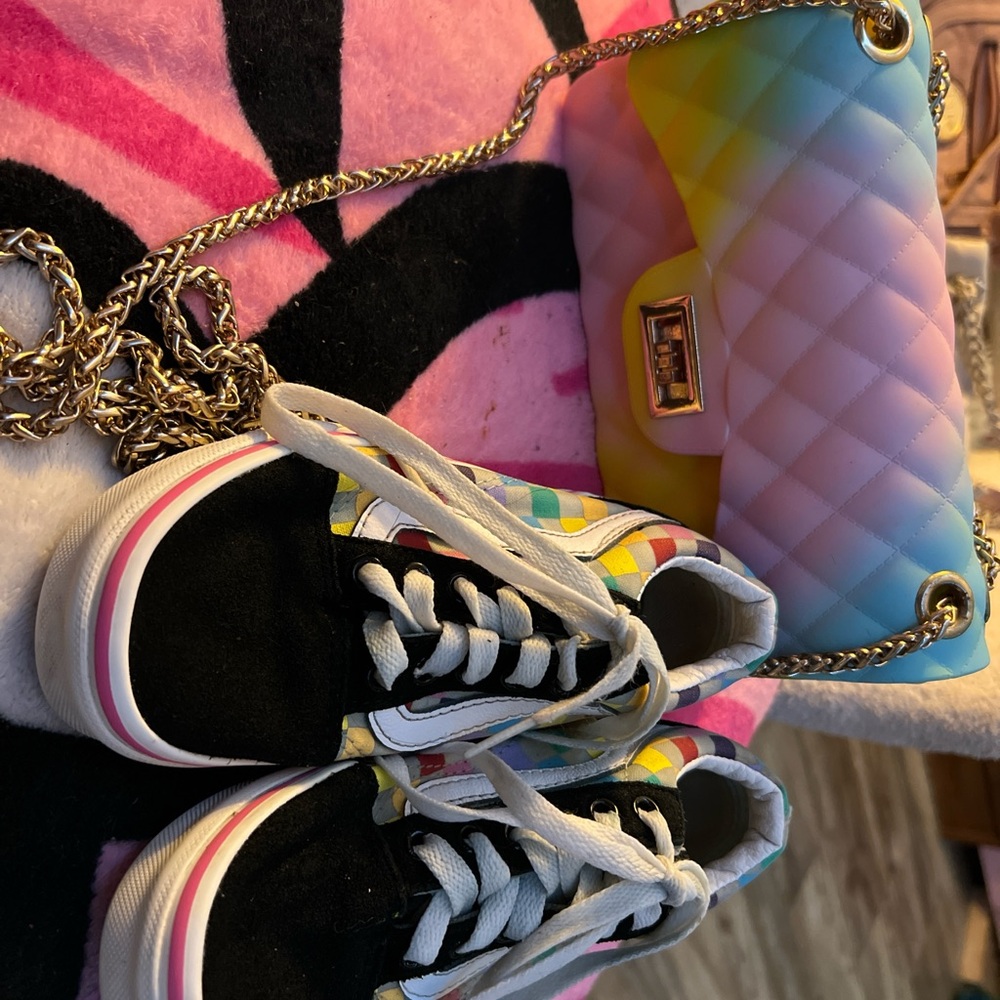 Vans Kids Shoes - Black and Multicolor